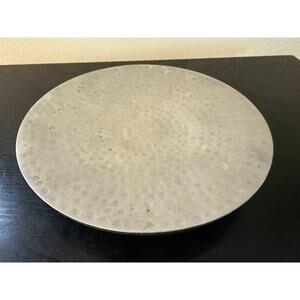 Hammered Aluminum Pillar Candle Holder Jewelry Dish Made in India